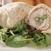 Two-Mountain-Bread-wrapped-rolls-showing-filling-of-chicken-asparagus-and-boccocini-cheese