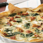 Pumpkin-and-spinach-quiche-with-mountain-bread-base.