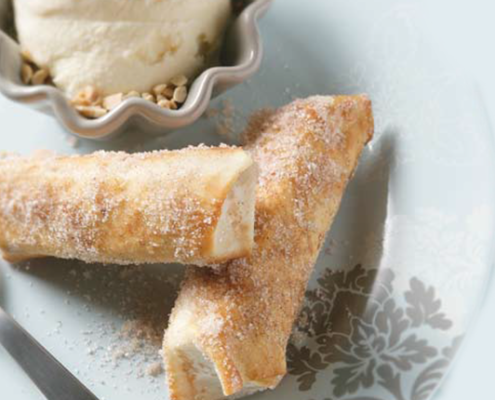 Banana-fritters-wrapped-in-mountain-bread-served-with-ice-cream.