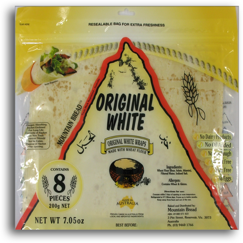 Mountain Bread Original White Wraps Gerry's
