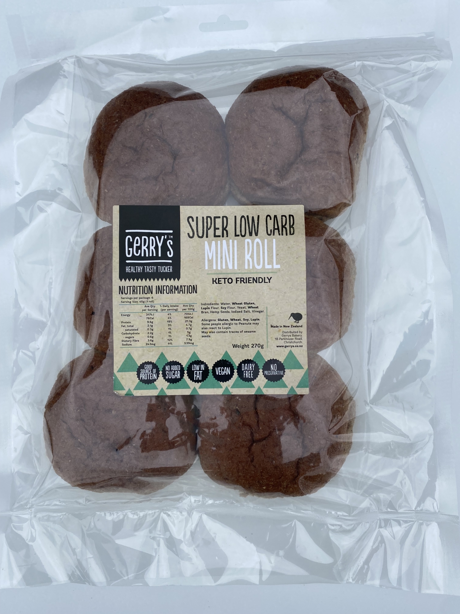 Gerry's Super Low Carb Mini Rolls Keto Friendly