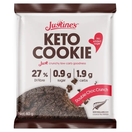 Justine's Keto Crunch Cookie Double Choc 40g
